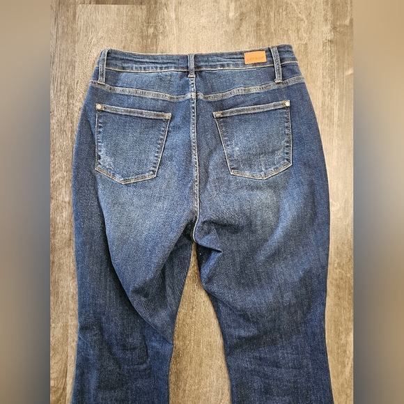 Judy Blue Size 14W Kinston Slim Bootcut Slit Hem Jeans JB88290-L - Picture 7 of 8